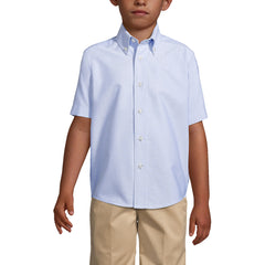 Boys Husky Short Sleeve Oxford Dress Shirt