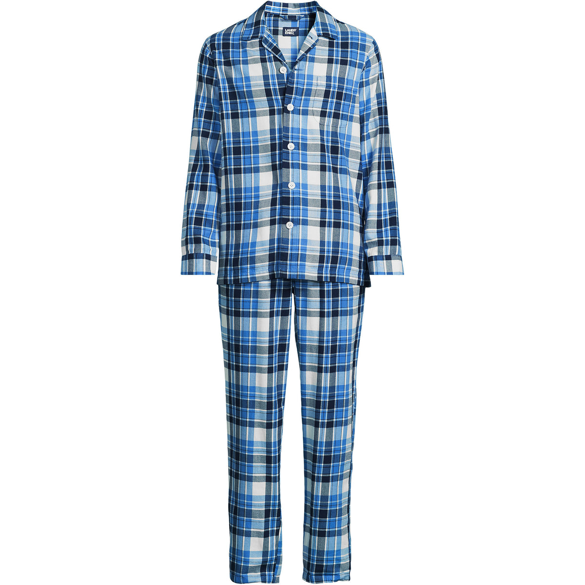 Men's Big Flannel Pajama Set