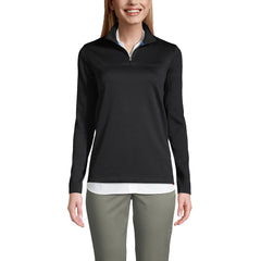 School Uniform Women's Textured Quarter Zip Pullover