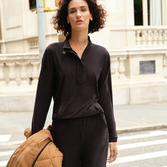Women's Long Sleeve Performance Zip Front Popover