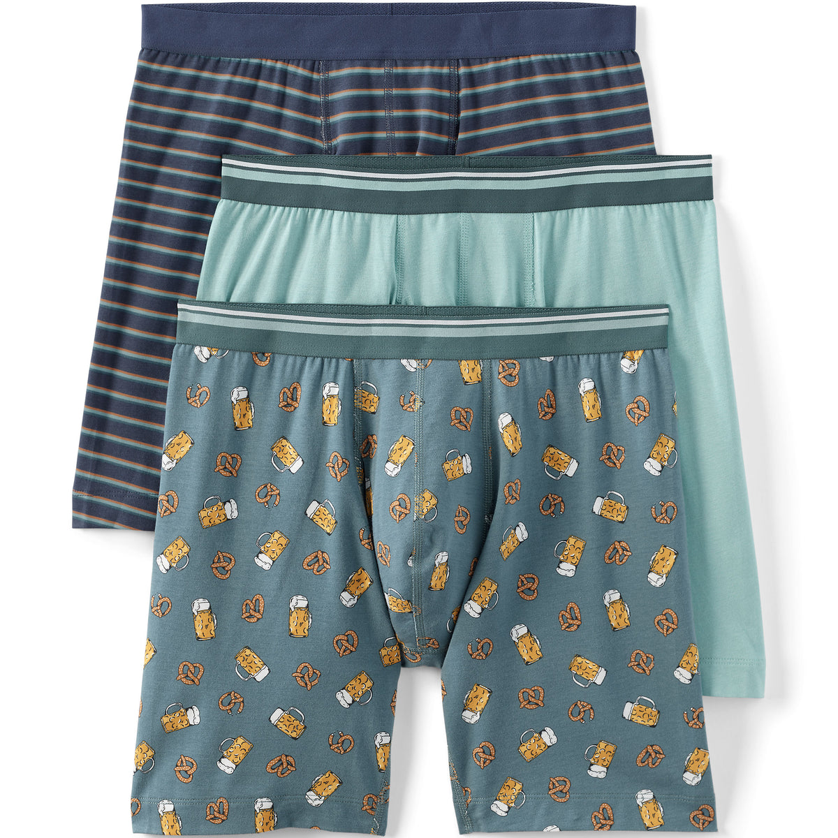 Men's Big Comfort Knit Boxer Brief 7" Inseam