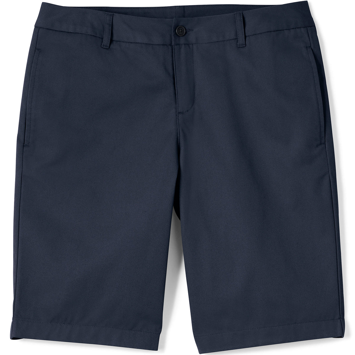 School Uniform Women's Tall Plain Front Blend Chino Shorts