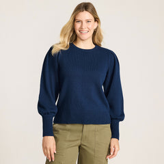 Women's Drifter Puff Sleeve Crew Neck Sweater