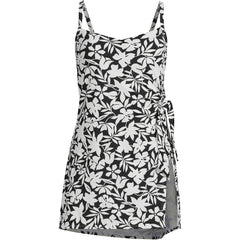 Women's Chlorine Resistant Sweetheart Swim Dress One Piece Swimsuit