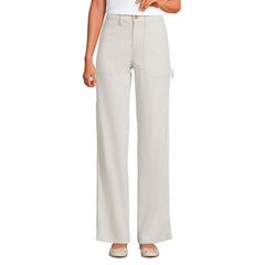 Women's Petite Herringbone Chino High Rise Utility Pants