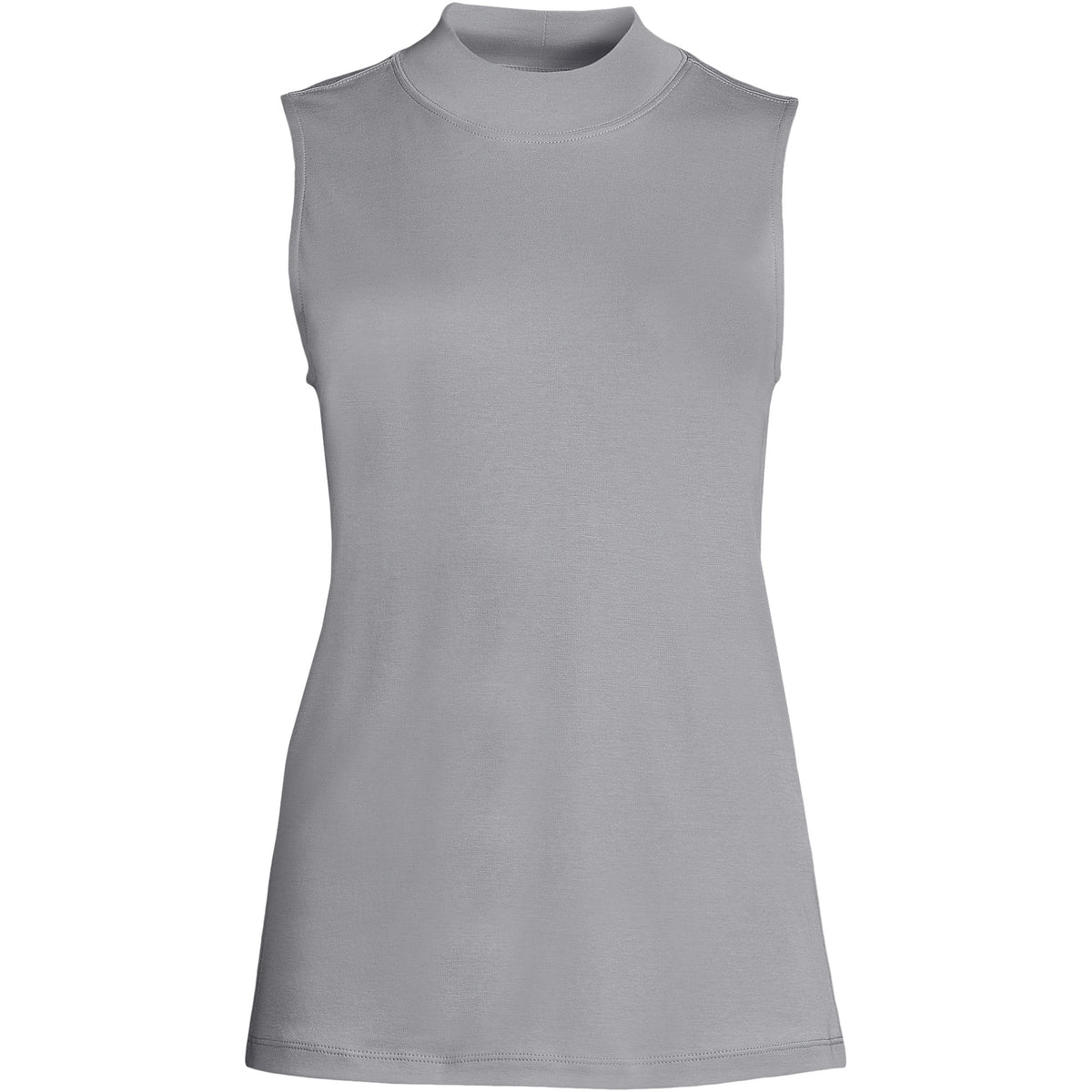 Women's Supima Micro Modal Sleeveless Mock Neck Shirt