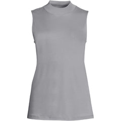 Women's Supima Micro Modal Sleeveless Mock Neck Shirt