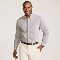 Men's No Iron Supima Cotton Pinpoint Buttondown Collar Dress Shirt