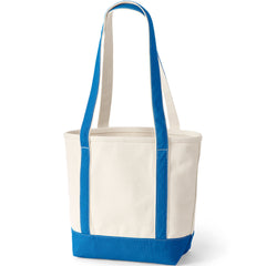Medium 5 Pocket Open Top Long Handle Canvas Tote Bag