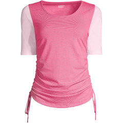 Women's Power Performance Elbow Sleeve Drawstring Top