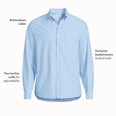 Men's Long Sleeve Easy Fit Sail Rigger Oxford Shirt