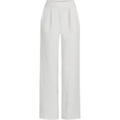 Women's Plus Size Sport Knit High Rise Pleated Wide Leg Pants