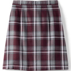 Girls Plus Plaid A-line Skirt Below The Knee