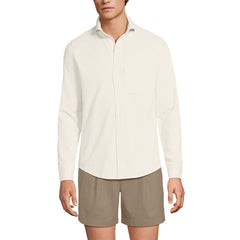 Men's Tall Long Sleeve Knit Travel Kit Oxford Shirt