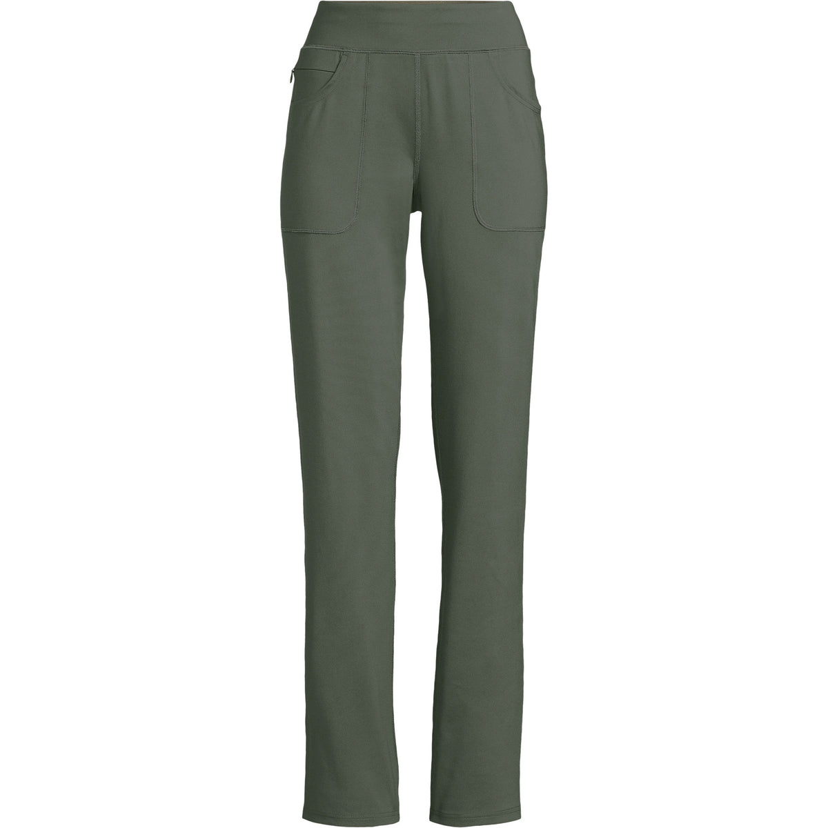 Women's Petite Active Hi Impact 5 Pocket High Rise Straight Leg Pants