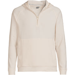 Men's Long Sleeve Waffle Quarter Zip Hoodie