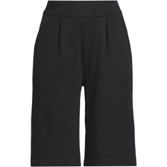 Women's Plus Size Sport Knit High Rise Pleated 12" Bermuda Shorts