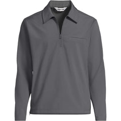Unisex Big Soft Shell Collared Half Zip Pullover Top