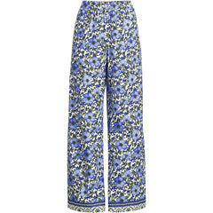 Women's Plus Size Poplin High Rise Extra Wide Leg Pants