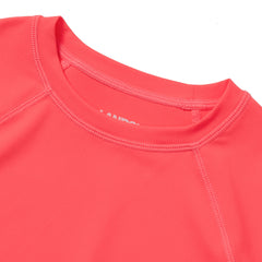 Girls Plus Chlorine Resistant Long Sleeve Crew Neck Rash Guard