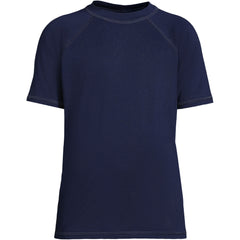 Boys Chlorine Resistant Short Sleeve Crew Neck UPF 50 Rash Guard