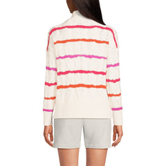 Women's Drifter Cable Quarter Zip Sweater