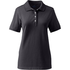 Women's Banded Short Sleeve Fem Fit Mesh Polo