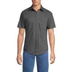 School Uniform Men's Big Ripstop Short Sleeve Utility Work Shirt