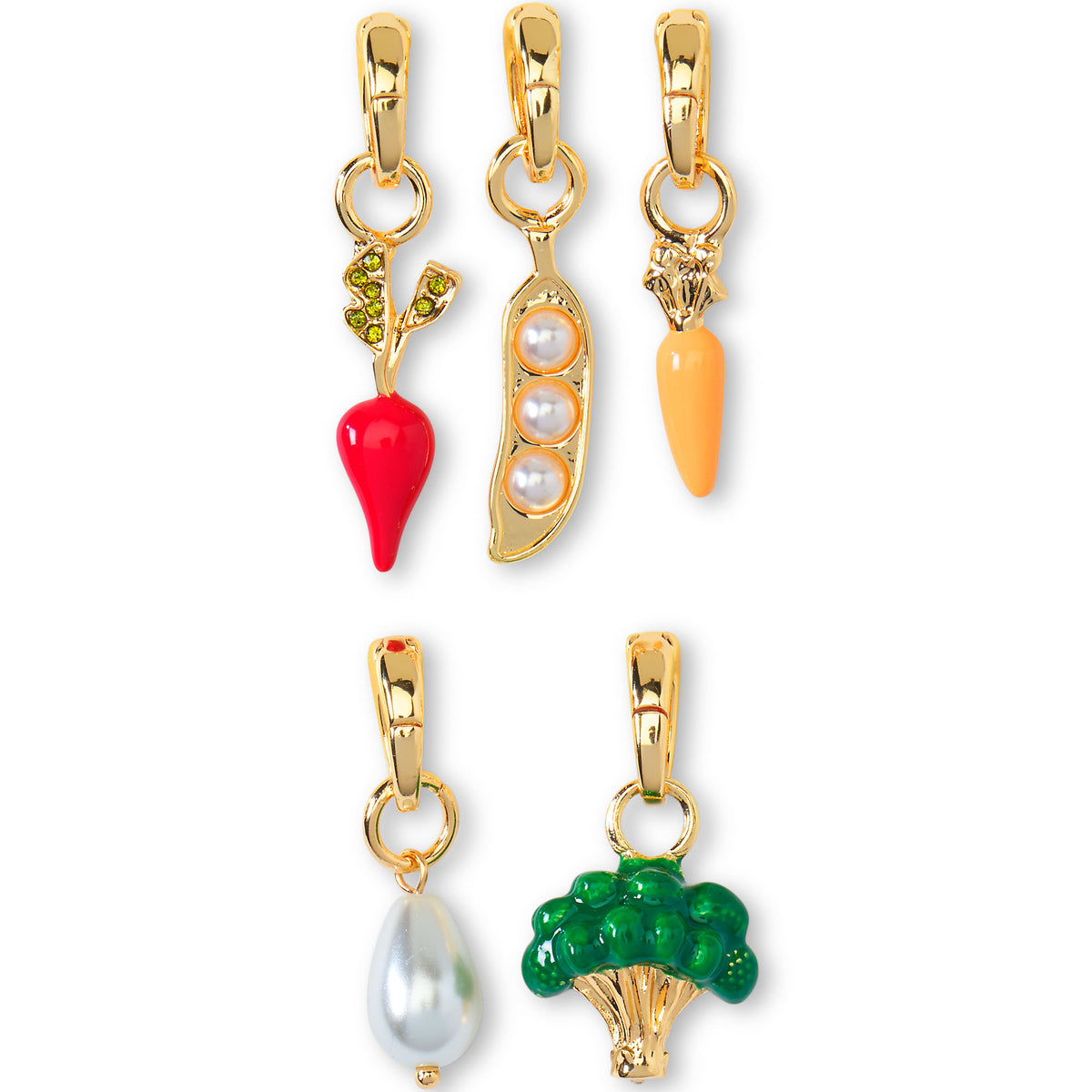 Vegetable 5 Pack Charms