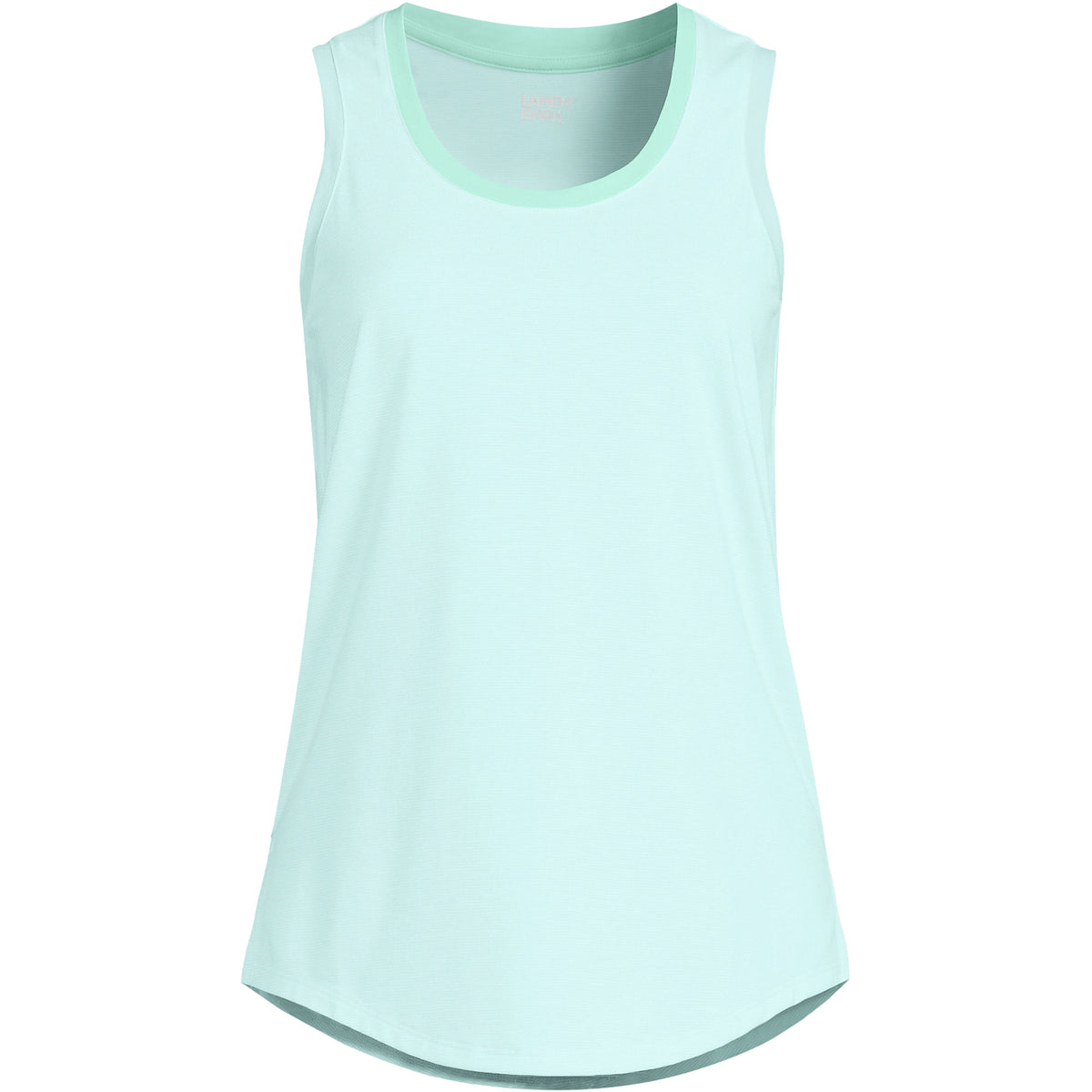 Women's Sleeveless Power Performance Scoop Neck Curved Hem Tunic Tank