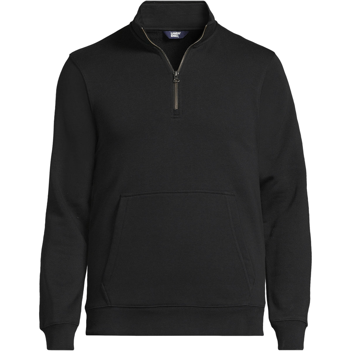 Unisex Big Long Sleeve Quarter Zip Mock Neck Sweatshirt