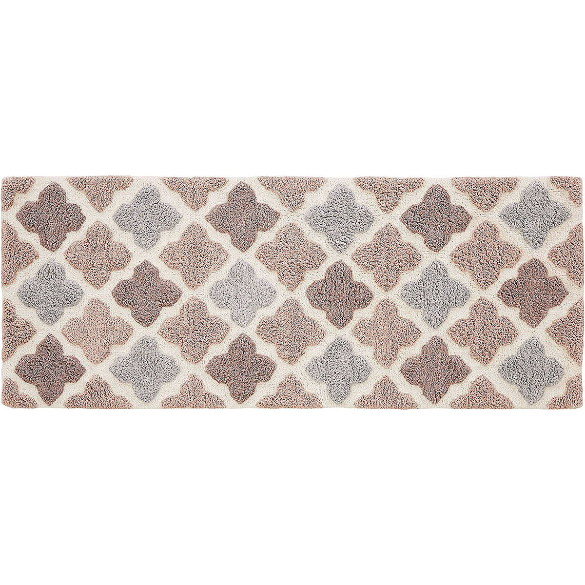 Chesapeake Alloy Moroccan Tile Cotton Anti Skid Bath Runner