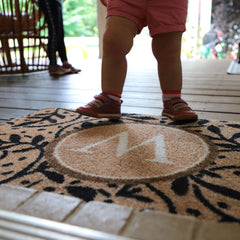 Matterly Monogrammed Wisteria Doormat - Standard