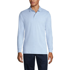 School Uniform Men's Tall Long Sleeve Interlock Polo Shirt