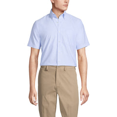 School Uniform Men's Short Sleeve Buttondown Oxford Sport Shirt
