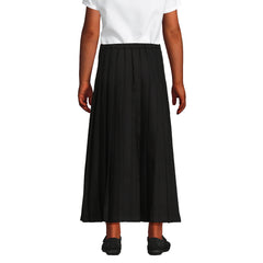Girls Solid Pleated Skirt Ankle Length
