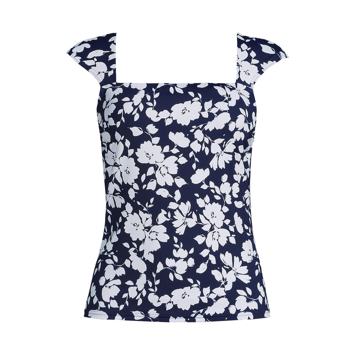 Women's DD-Cup Square Neck Underwire Tankini Top