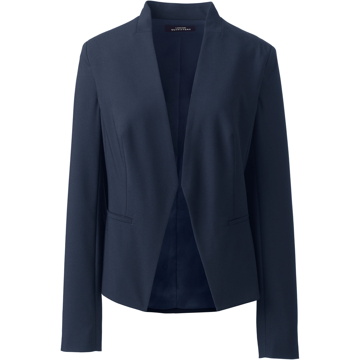 Women's Washable Wool Collarless Blazer