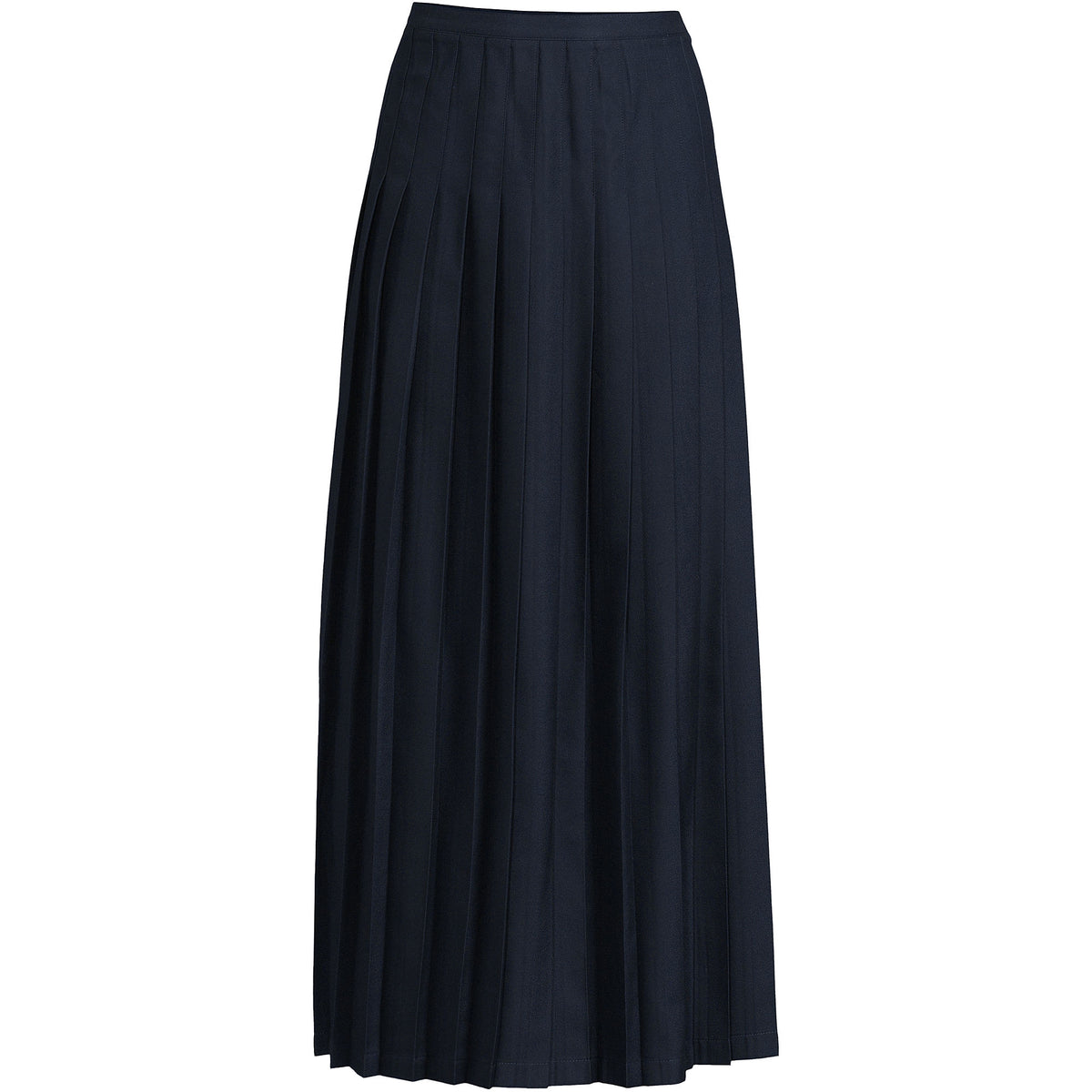 Women's Solid Pleated Skirt Ankle Length