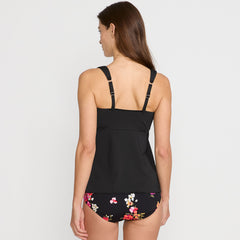 Women's DDD-Cup Adjustable Scoop Neck Flutter Tankini Top