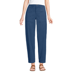 Women's Chino High Rise Barrel Leg Utility Ankle Pants