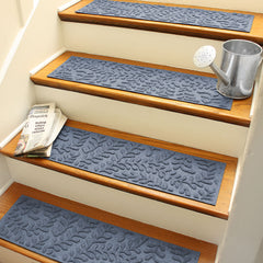 Matterly 8.5" x 30" Boxwood Waterhog Stair Treads - Set of 4