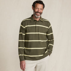 Men's Long Sleeve Rugged Rugby Polo