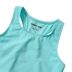 Girls Slim Chlorine Resistant Racer Back Tankini Swim Top