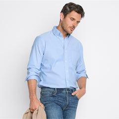 Men's Tall No Iron Supima Cotton Oxford Dress Shirt