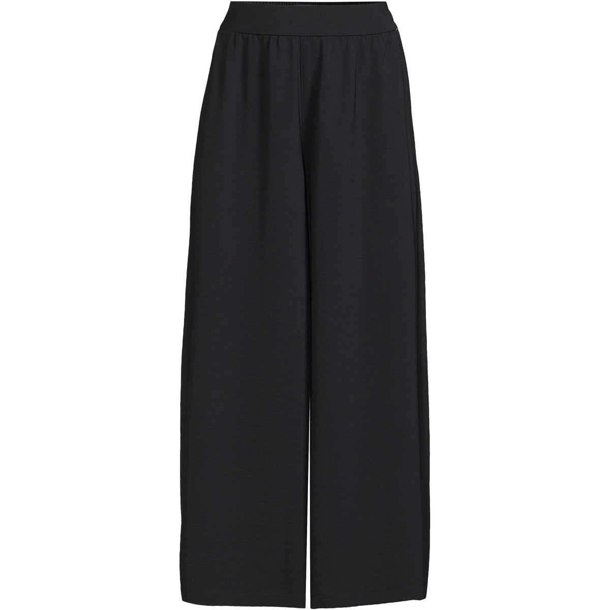 Women's Plus Size Creaseless High Rise Palazzo Crop Pants