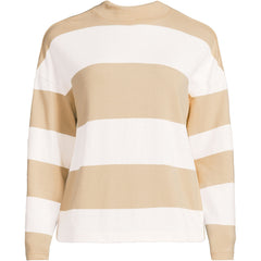 Women's Plus Size Long Sleeve Mariner Mock Neck