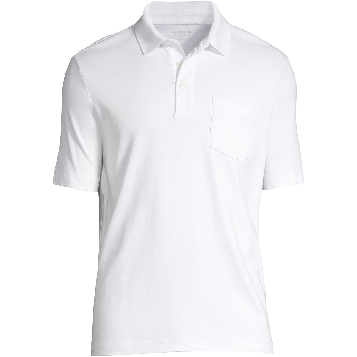 Men's Big Short Sleeve Cotton Supima Polo Shirt with Pocket