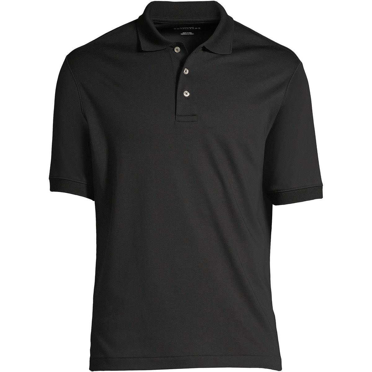 School Uniform Men's Big Banded Cuff Short Sleeve Supima Cotton Polo Shirt