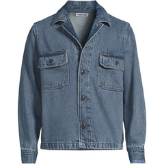 Men's Denim Utility Shirt Jacket